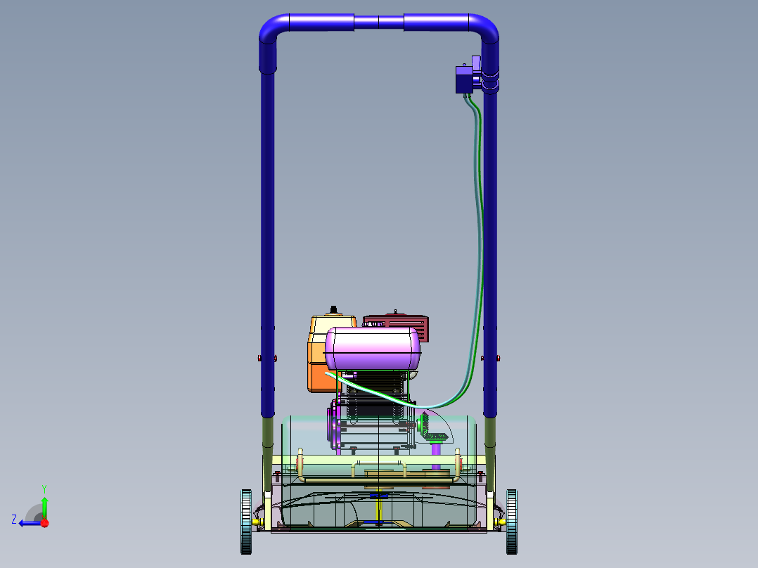 剪草机、草坪修剪机（SW2017右视图