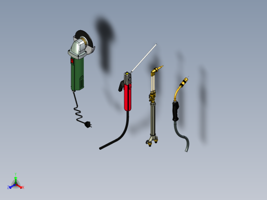 4款常用焊接工具模型3D图纸 STP IGS格式