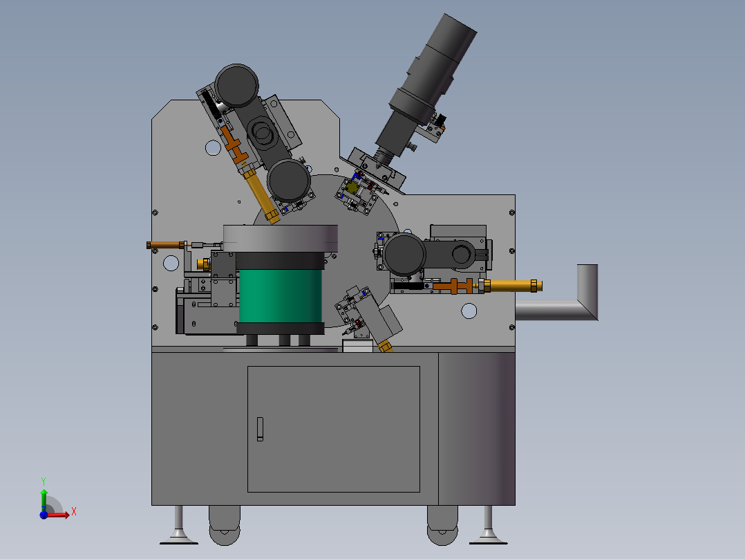 176全自动精密PIN钻孔机前视图