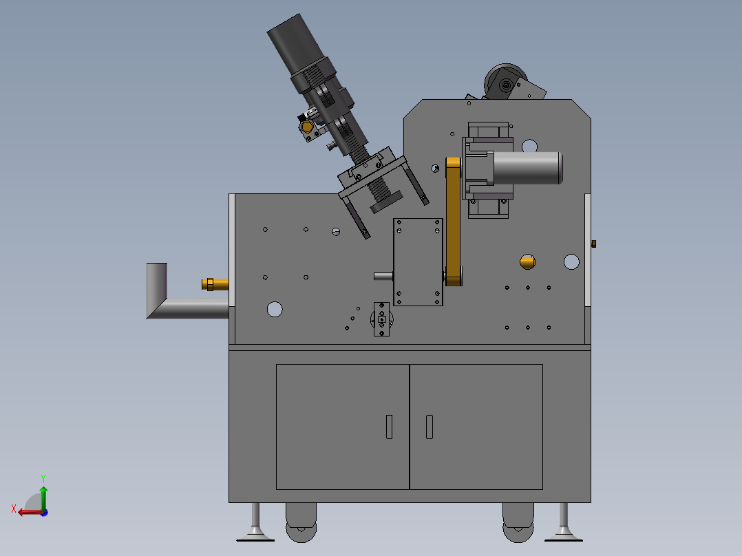 176全自动精密PIN钻孔机后视图
