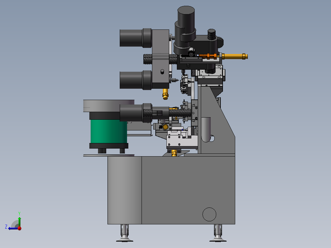 176全自动精密PIN钻孔机右视图
