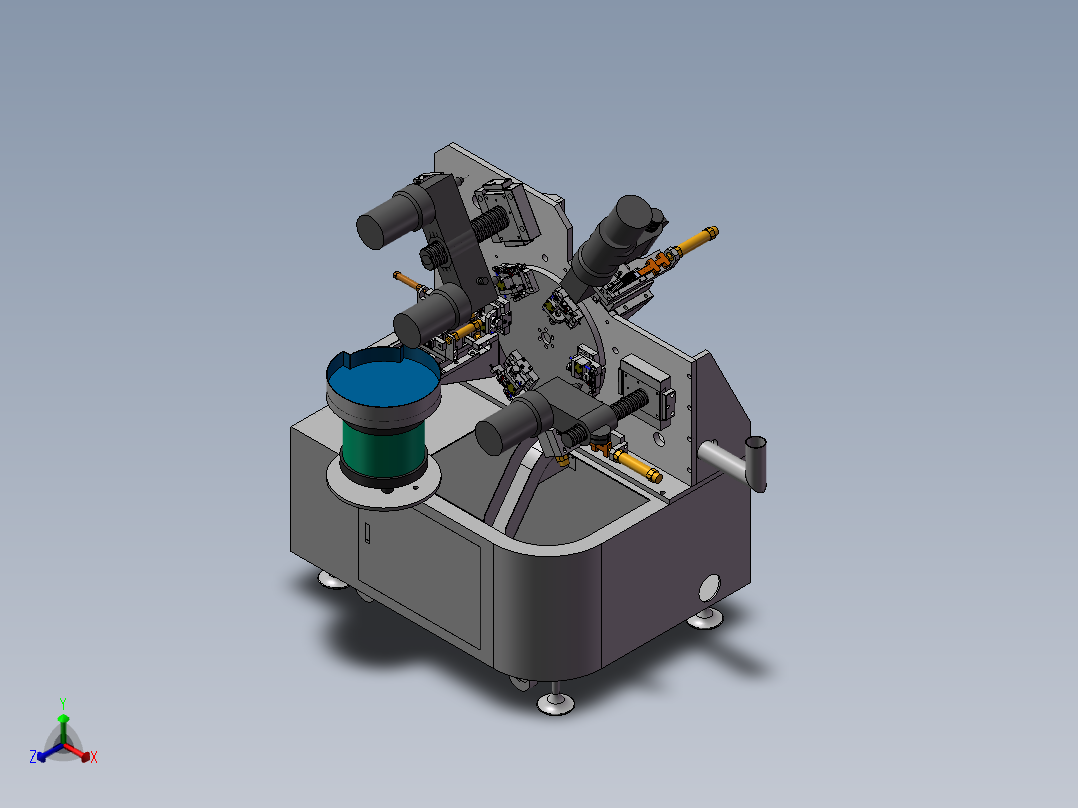 176全自动精密PIN钻孔机正等轴测图