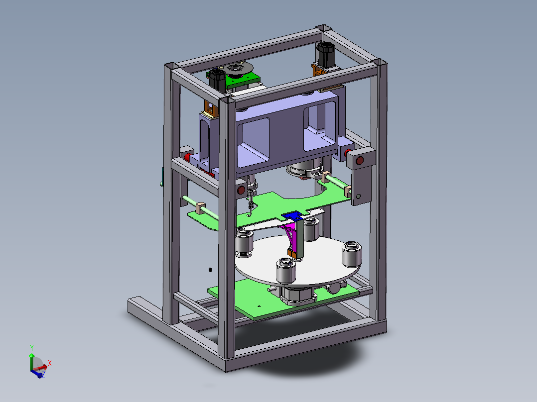 B02-全自动电机绕线机【淘宝店老工匠设计中心】
