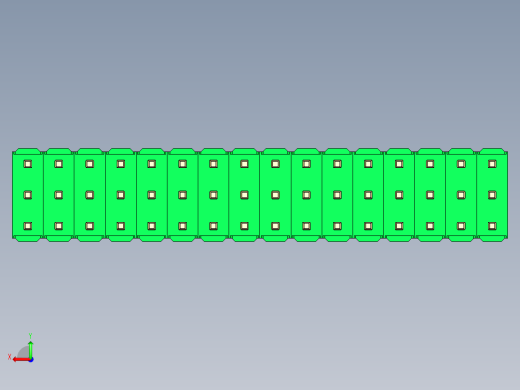 彩色公头100mil（2.54mm）系列-DS1021_green_3x16p_100mil_Type5_rev1.0后视缩略图