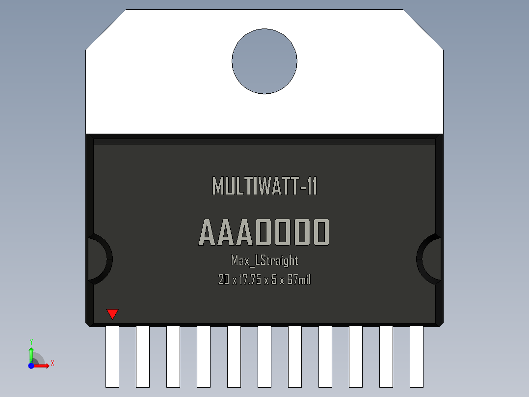 multiwatt-ST 封装-MULTIWATT-11_Max_LStraight_rev1.0.rar前视图