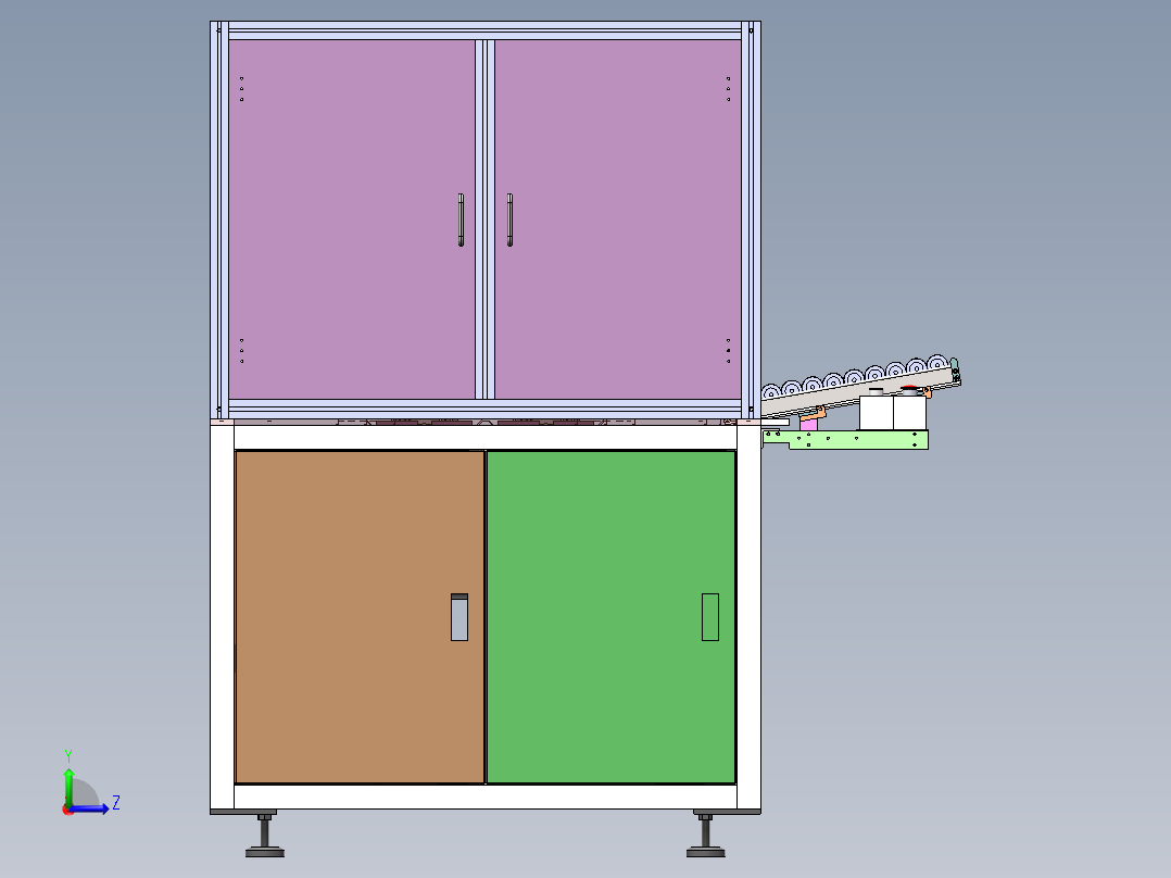 电机转子抛光机（美的微型马达转子抛光设备）左视图