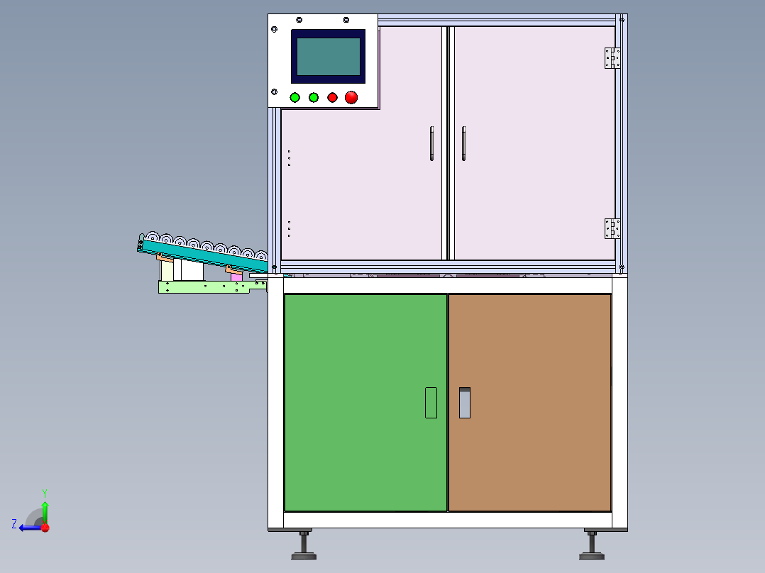电机转子抛光机（美的微型马达转子抛光设备）右视图