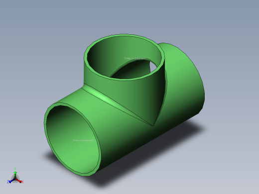 三通 (8)正等轴测缩略图