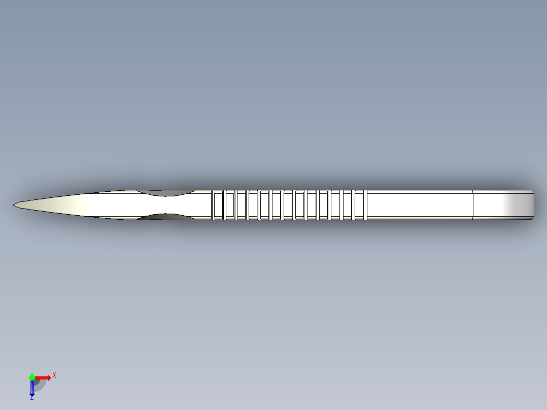 Sog Snarl 不锈钢颈刀俯视图