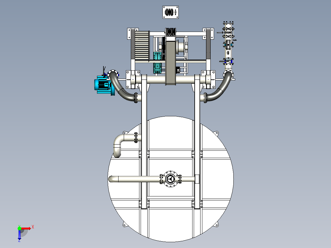 HFHK21.00引射式烘烤器1220822==450俯视图