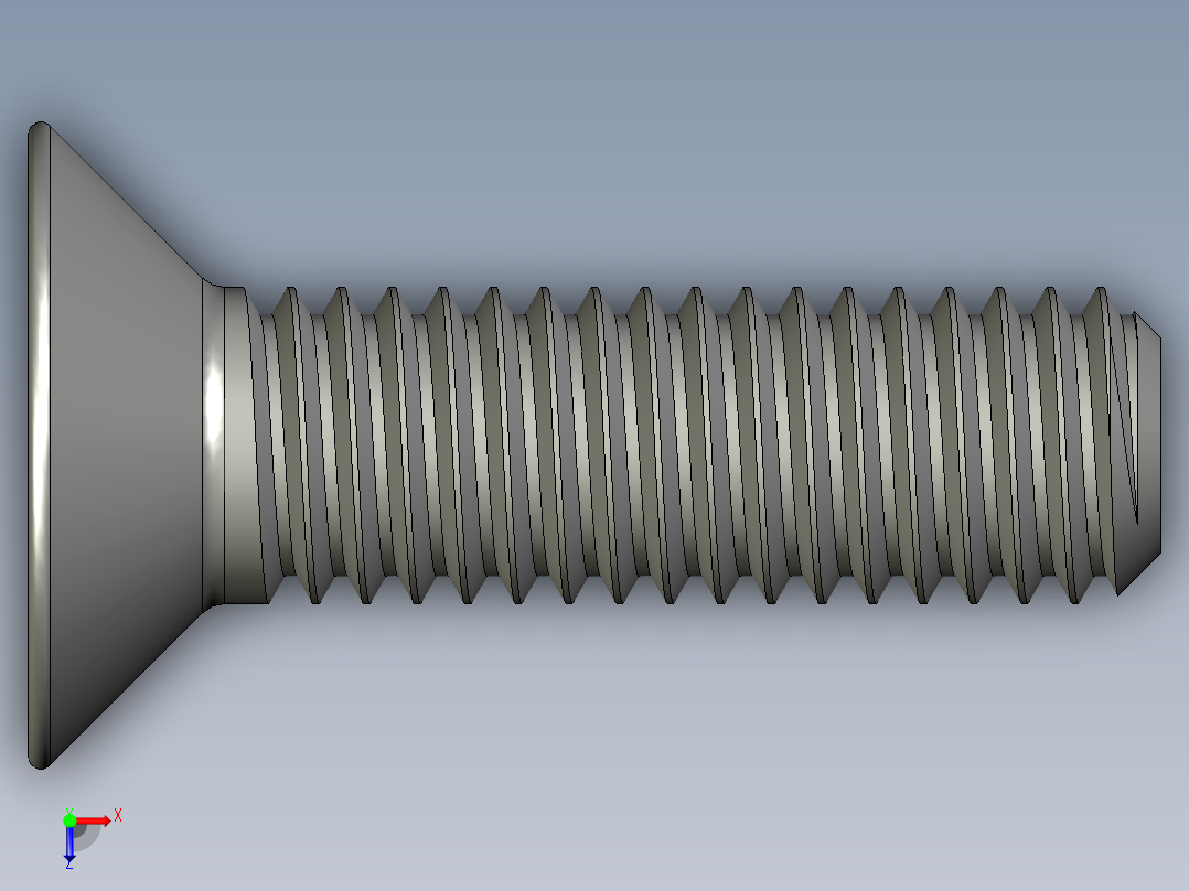 制沉头螺钉-M5_Countersunk_15俯视图