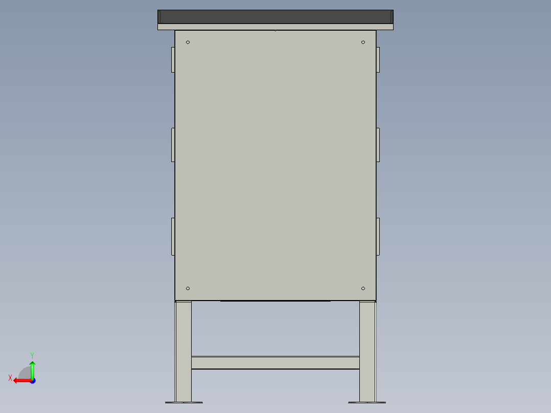 电力供应机箱后视图
