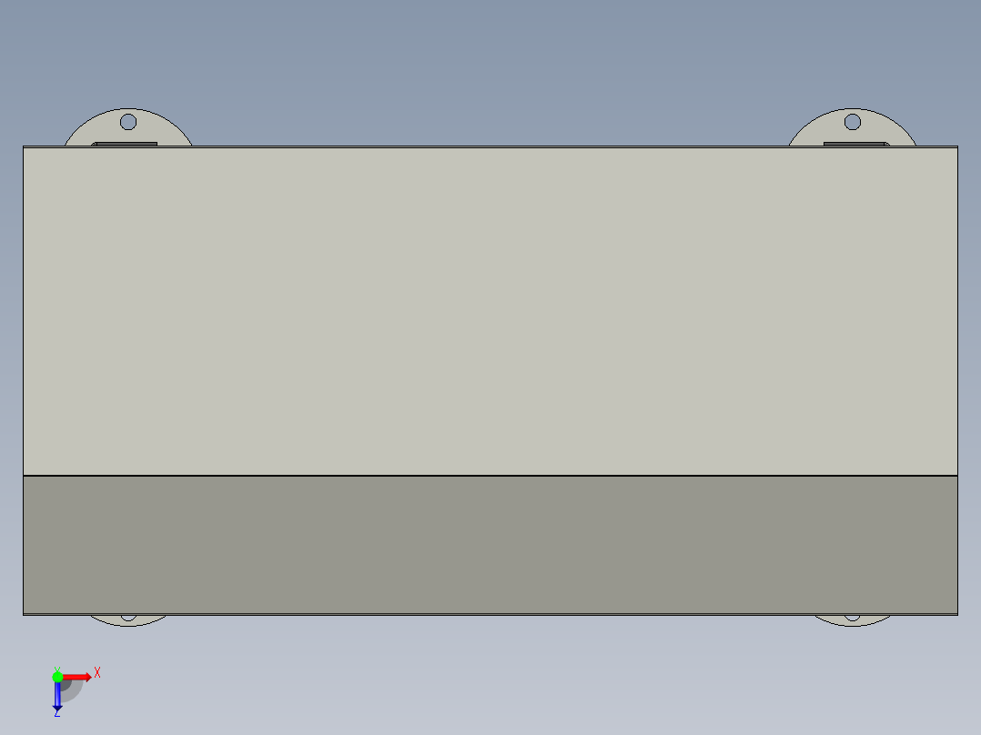 电力供应机箱俯视图