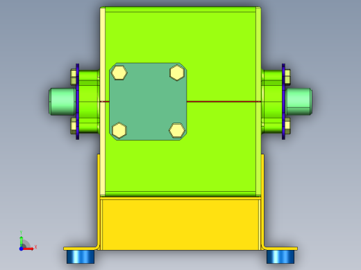 蜗轮蜗杆传动的不可逆性自锁差速器前视缩略图