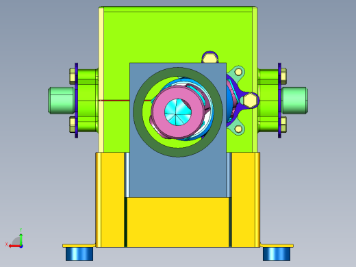 蜗轮蜗杆传动的不可逆性自锁差速器后视缩略图