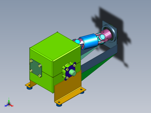 蜗轮蜗杆传动的不可逆性自锁差速器正等轴测缩略图