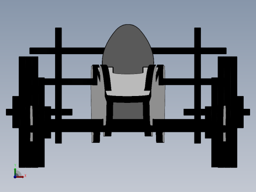 激光下料拼图赛车AutoCAD, Parasolid, SOLIDWORKS 2016, STEP _ IGES前视缩略图