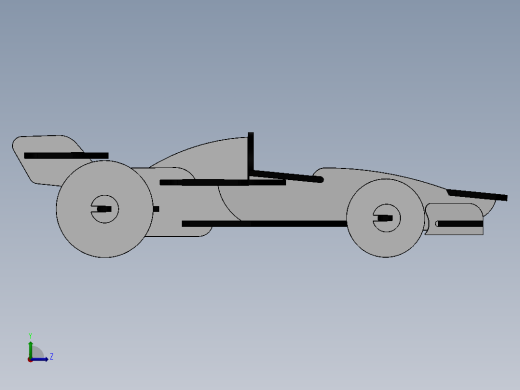 激光下料拼图赛车AutoCAD, Parasolid, SOLIDWORKS 2016, STEP _ IGES左视缩略图