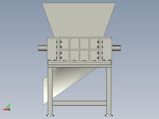 重型塑料撕碎机后视缩略图