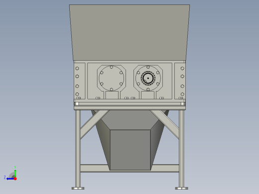 重型塑料撕碎机右视缩略图
