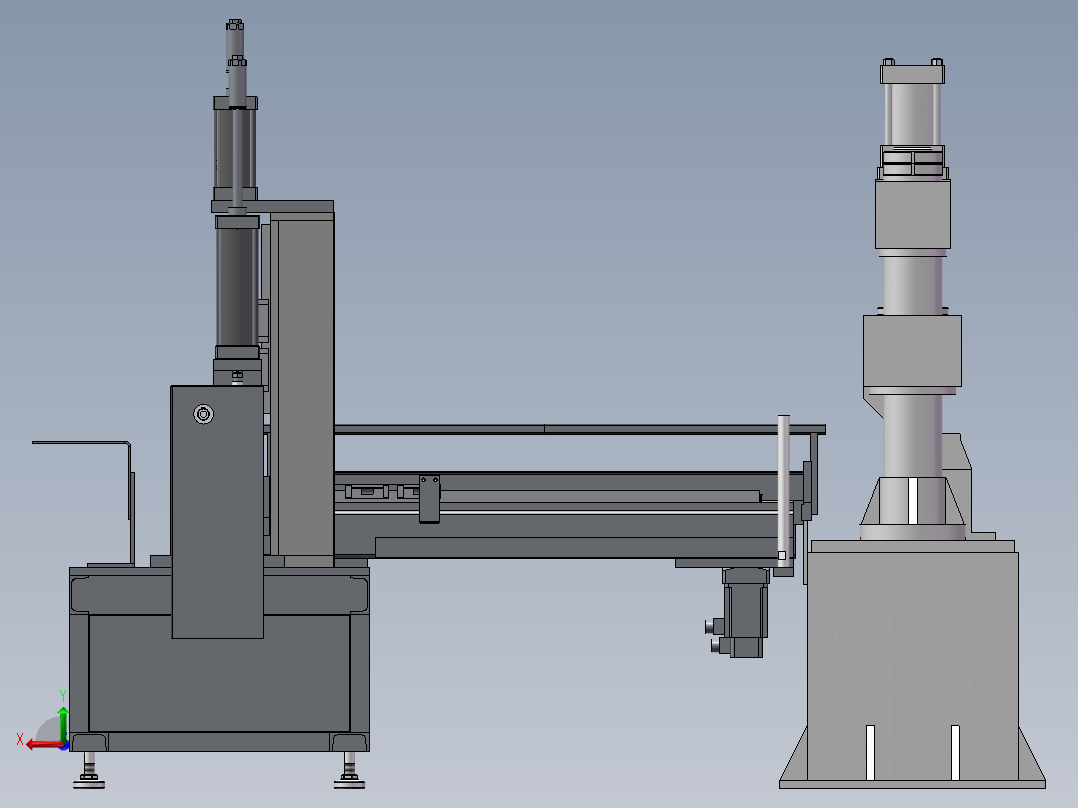 自动剪板折弯机后视图