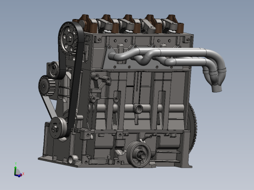 1.6升汽油机机体设计含三维图