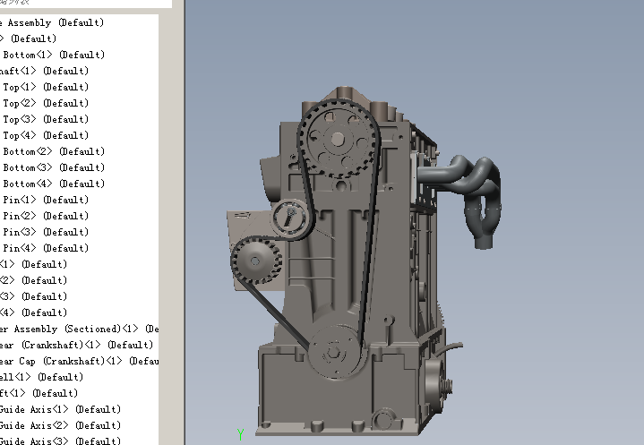 1.6升汽油机机体设计含三维图