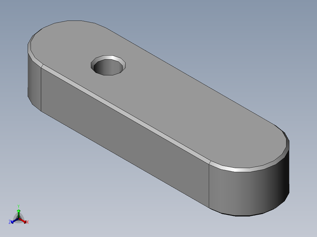 大平键正等轴测图