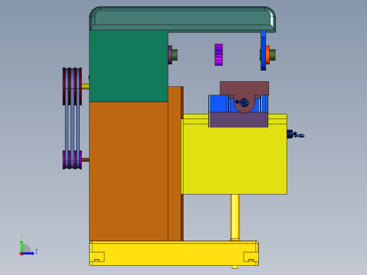 万能大行程机械铣床左视缩略图