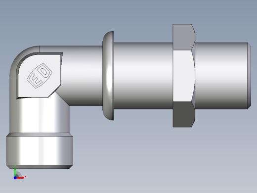 卡套式工业通用硬管接头EO_Bulkhead_elbow_WSV10SOMD71前视缩略图