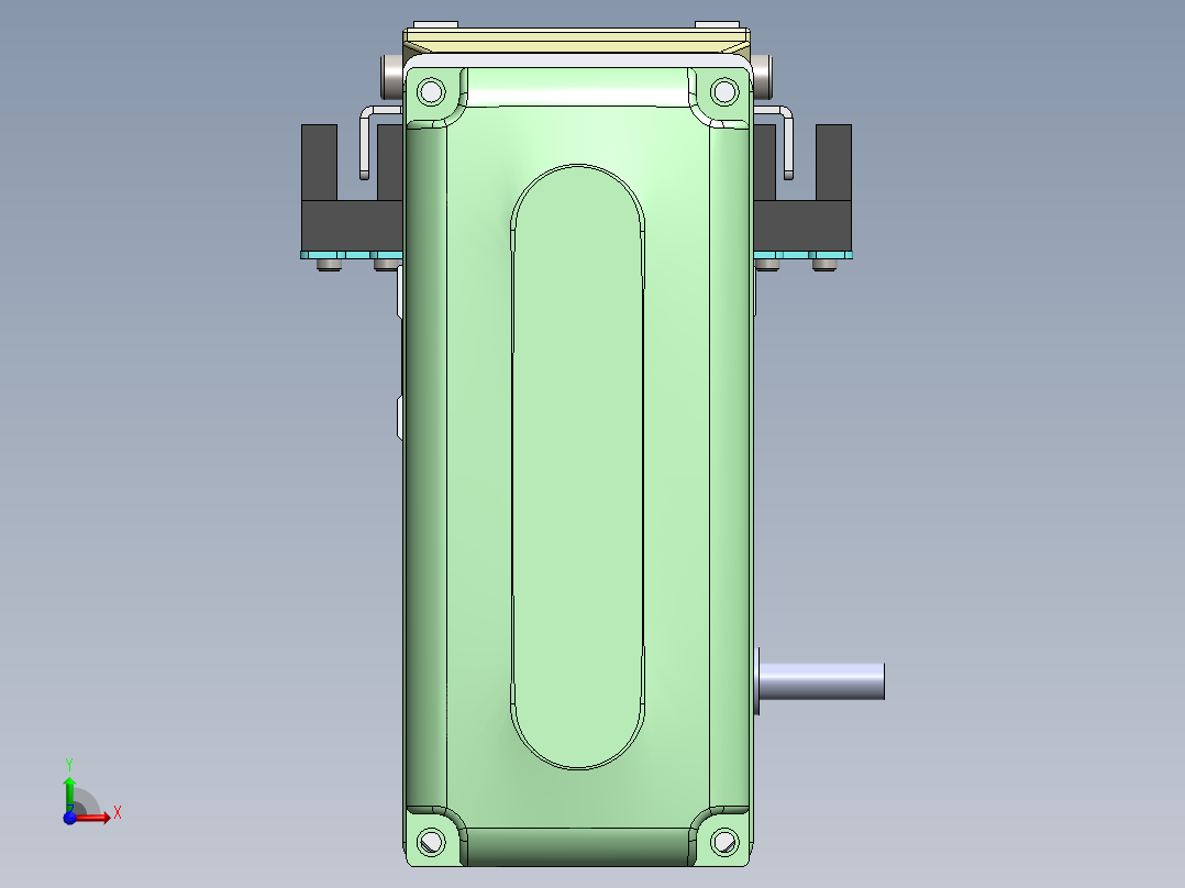 GTH内嵌丝杆全封闭GTH4-BM-42步进前视图