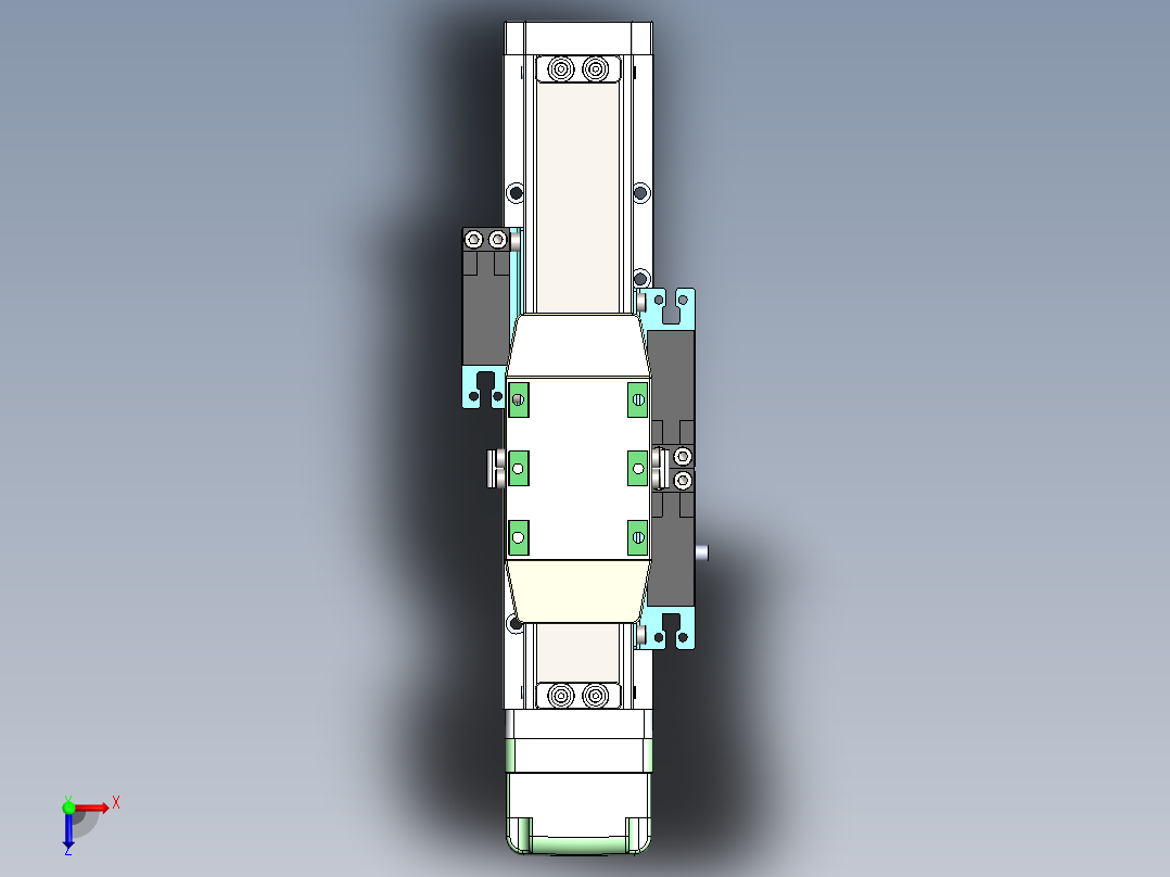 GTH内嵌丝杆全封闭GTH4-BM-42步进俯视图