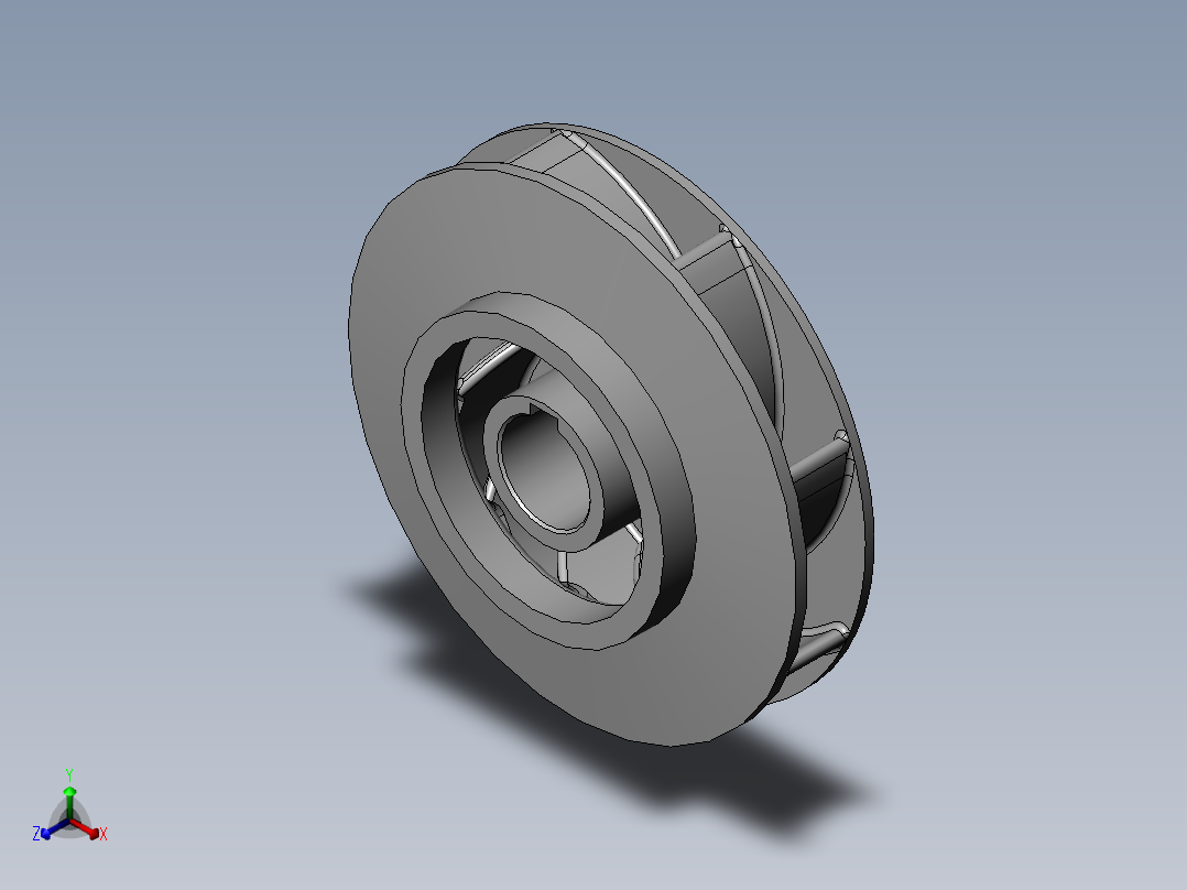 叶轮正等轴测图