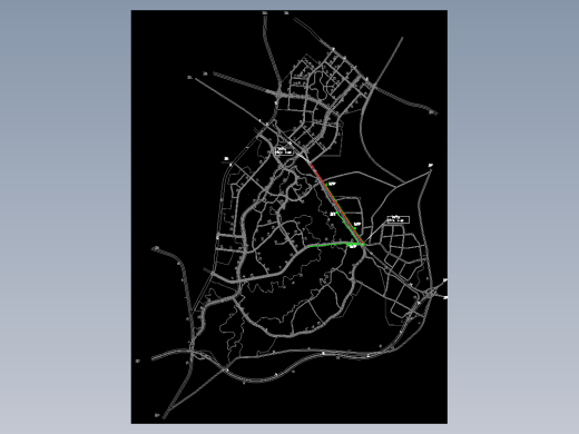 东莞某物流干道路照明设计工程图