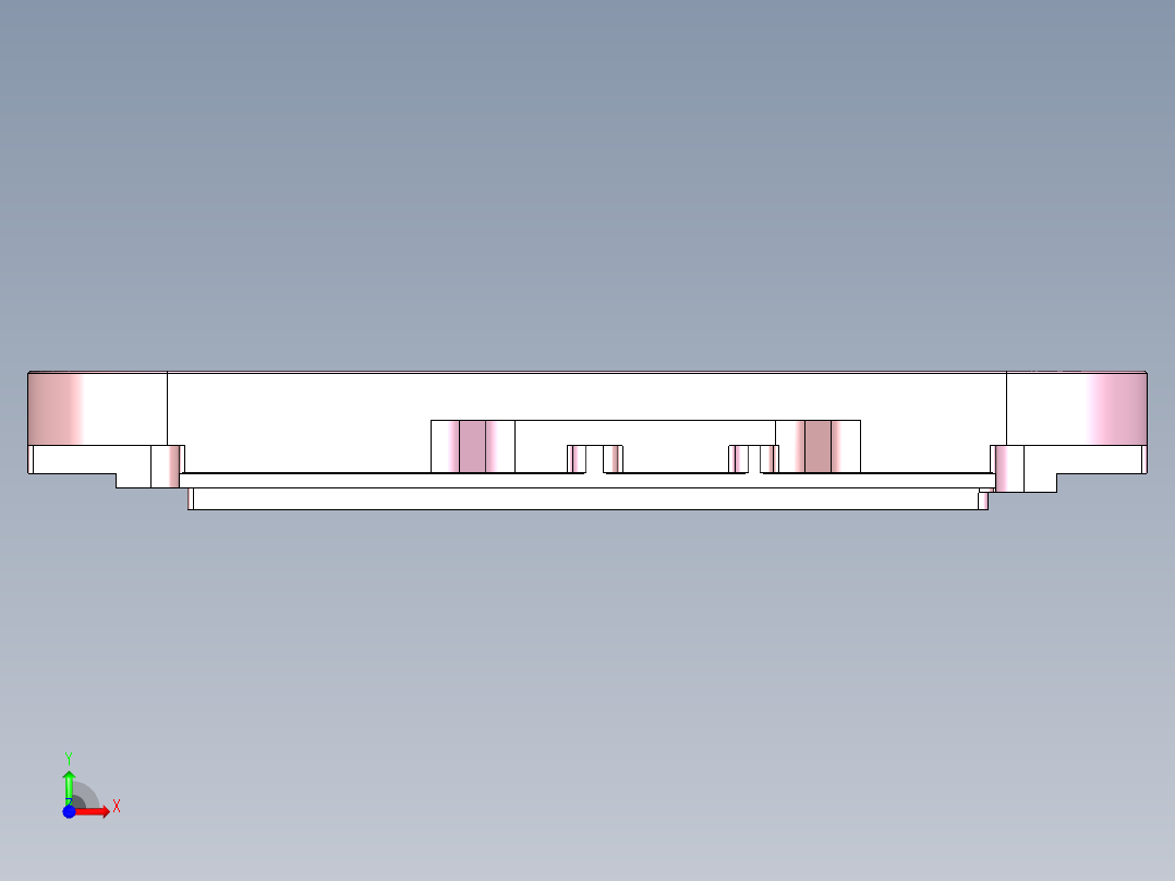 R3-笔记本CNC工装夹具三维模型CNC6-前视图