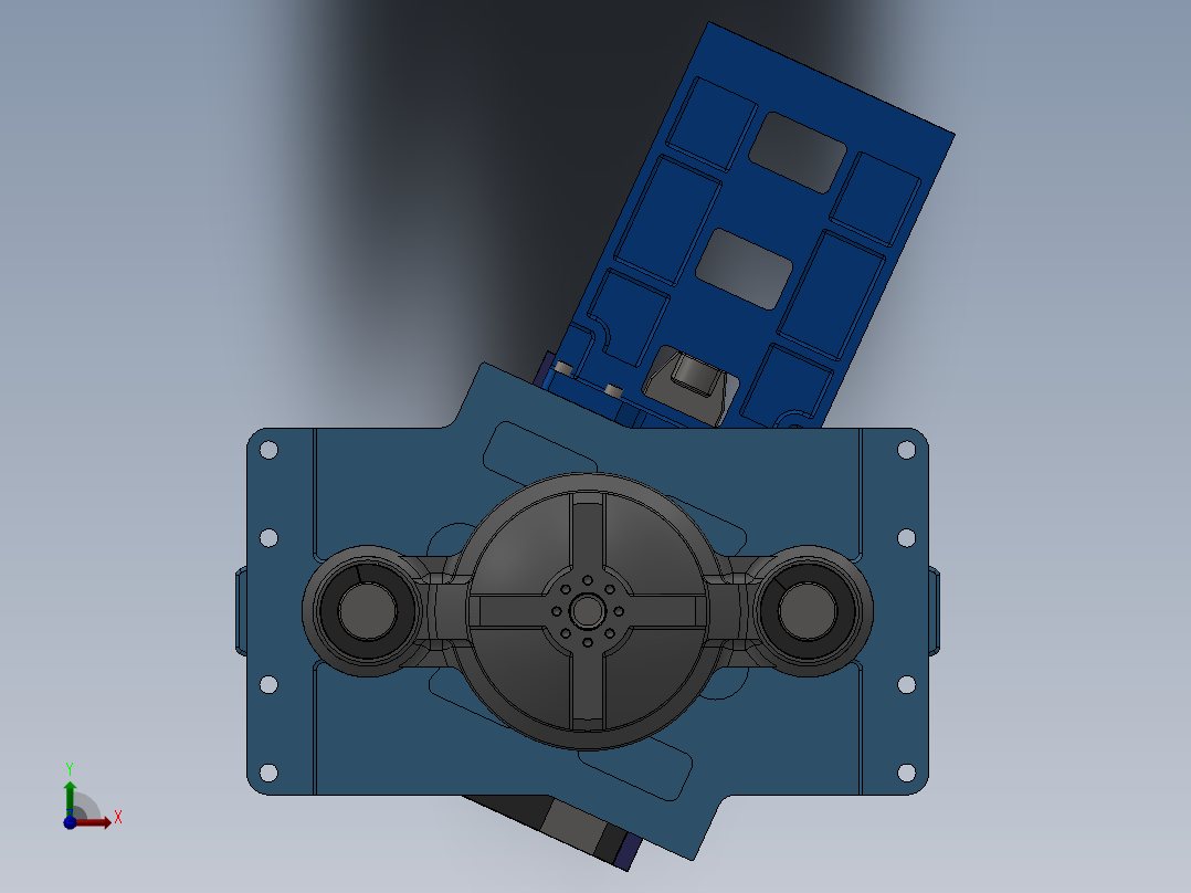 下拉式四柱液压机sw16可编辑前视图