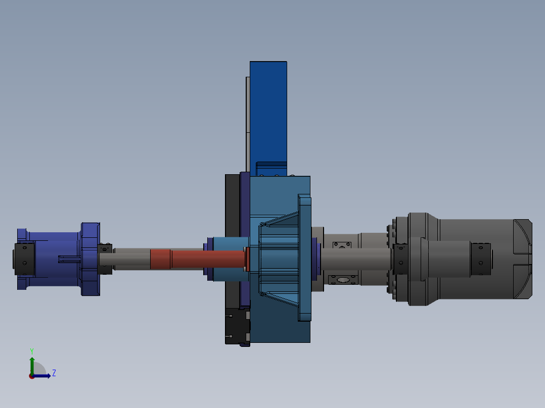 下拉式四柱液压机sw16可编辑左视图