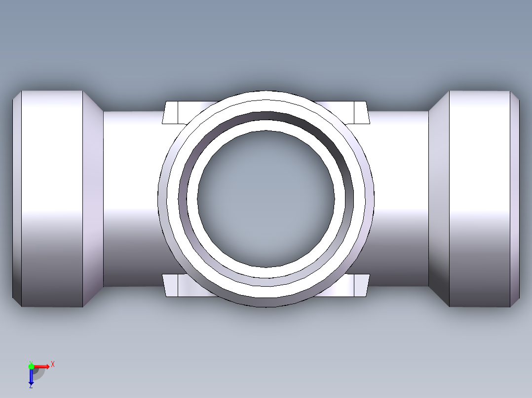 XC+XD 四通接头、XC-30俯视图