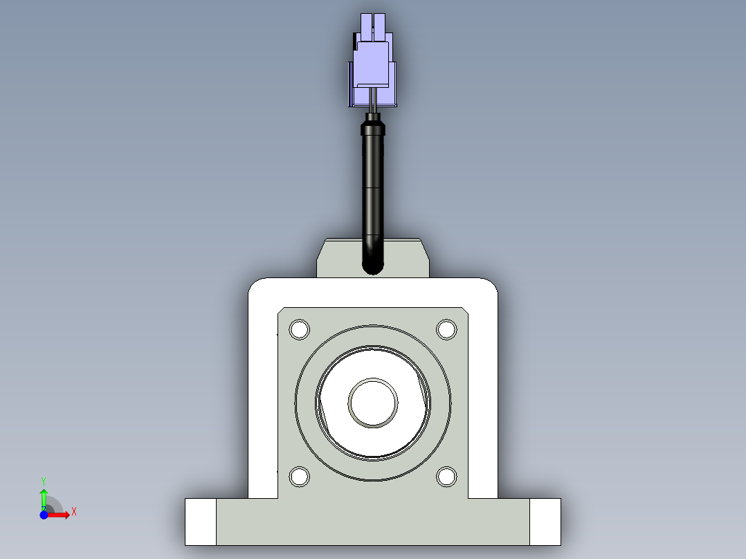 直连式伺服电动缸前视图