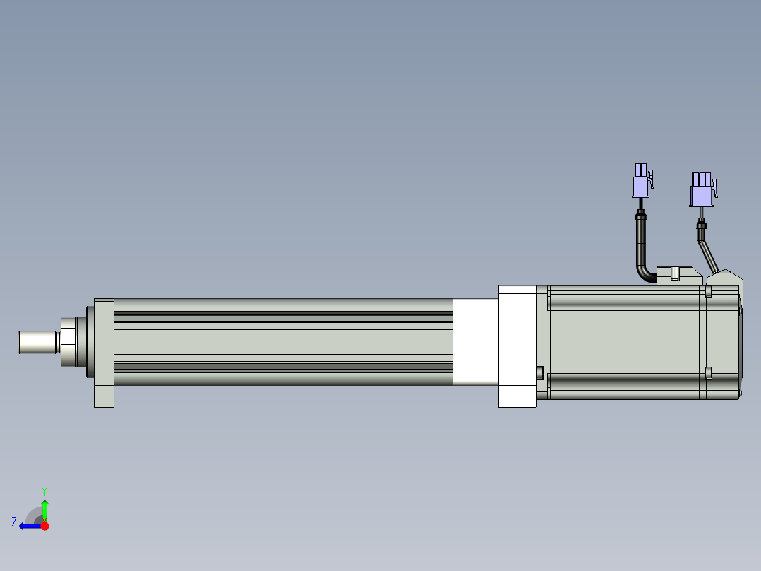 直连式伺服电动缸右视图