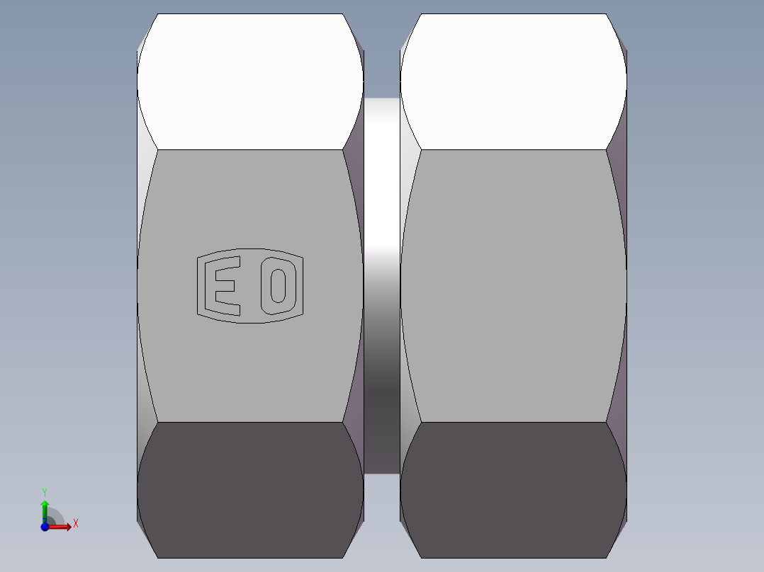 3C+3D 组合接头、3C-45前视图