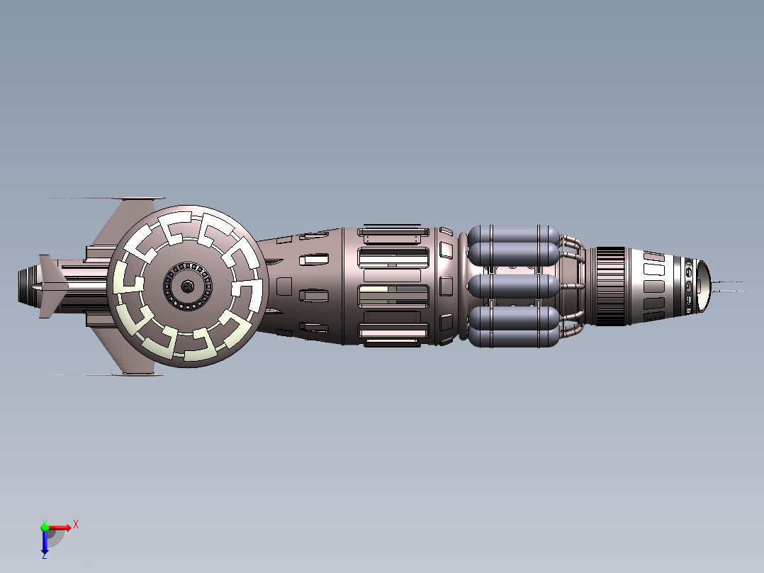 宇宙飞船(44)俯视图