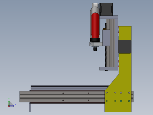 CNC router Montaj雕刻机左视缩略图