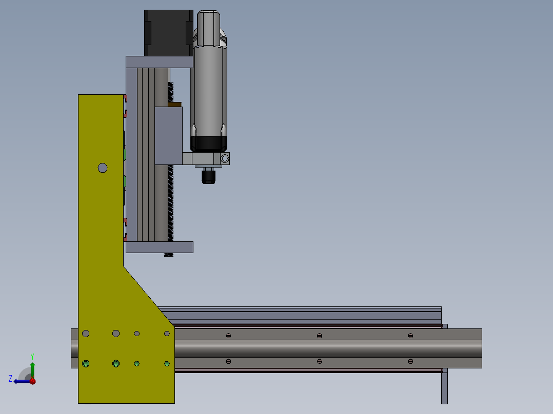 CNC router Montaj雕刻机右视图