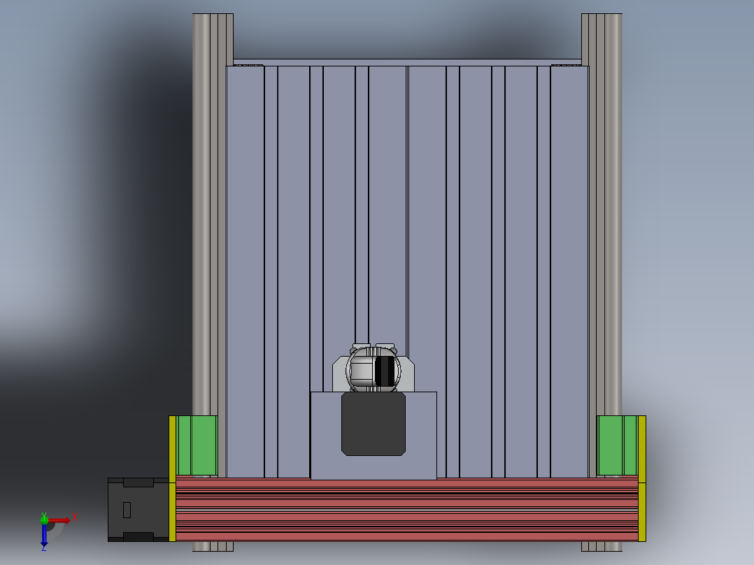 CNC router Montaj雕刻机俯视图
