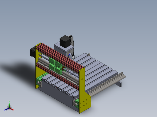 CNC router Montaj雕刻机正等轴测缩略图