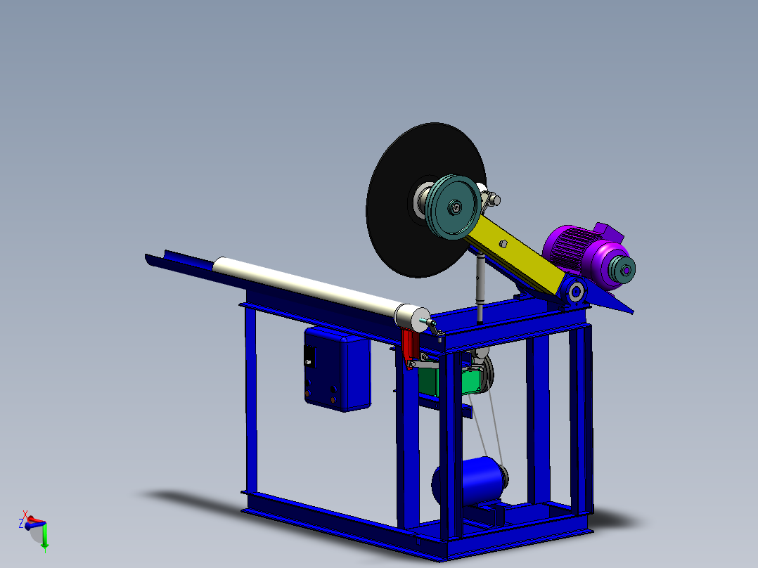 A2004100-卫生纸切割机主视图