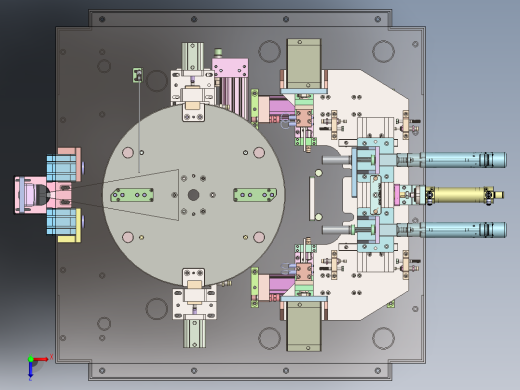 汽车座椅滑轨自动铆接机俯视缩略图