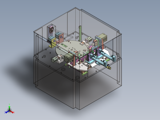 汽车座椅滑轨自动铆接机正等轴测缩略图