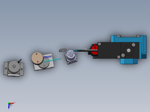 7款电磁阀CV 2.1-24 VDC线圈模型俯视缩略图